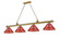 Cordon Four Light Billiard in Rubbed Brass (224|2306-4RB-PRD)