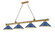 Cordon Four Light Billiard in Rubbed Brass (224|2306-4RB-MNB)