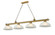 Cordon Four Light Billiard in Rubbed Brass (224|2306-4RB-DWL14)