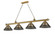 Cordon Four Light Billiard in Rubbed Brass (224|2306-4RB-ARS)