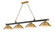 Cordon Four Light Billiard in Matte Black + Rubbed Brass (224|2306-4MB-RB-SRB)