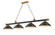 Cordon Four Light Billiard in Matte Black + Rubbed Brass (224|2306-4MB-RB-SMB)