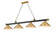 Cordon Four Light Billiard in Matte Black + Rubbed Brass (224|2306-4MB-RB-RB15)