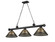 Cordon Three Light Billiard in Matte Black (224|2306-3MB-ARS)