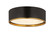 Arlo Four Light Flush Mount in Matte Black / Rubbed Brass (224|2303F4-MB-RB)