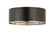 Arlo Four Light Flush Mount in Matte Black + Chrome (224|2303F4-MB-CH)