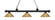 Riviera Three Light Billiard in Matte Black (224|200-3MB-MPB)