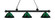Riviera Three Light Billiard in Matte Black (224|200-3MB-ARG)