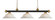Riviera Three Light Billiard in Bronze + Satin Gold (224|200-3BRZ+SG-WM16)