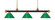 Riviera Three Light Billiard in Bronze + Satin Gold (224|200-3BRZ+SG-PGR)