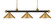 Riviera Three Light Billiard in Bronze + Satin Gold (224|200-3BRZ+SG-MSG)