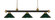 Riviera Three Light Billiard in Bronze + Satin Gold (224|200-3BRZ+SG-MDG)