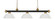 Riviera Three Light Billiard in Bronze + Satin Gold (224|200-3BRZ+SG-DWL14)