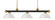 Riviera Three Light Billiard in Bronze + Satin Gold (224|200-3BRZ+SG-DMO14)