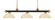 Riviera Three Light Billiard in Bronze + Satin Gold (224|200-3BRZ+SG-DGM14)