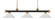Riviera Three Light Billiard in Bronze + Satin Gold (224|200-3BRZ+SG-AWL14)