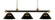 Riviera Three Light Billiard in Bronze + Satin Gold (224|200-3BRZ+SG-ARS)