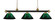 Riviera Three Light Billiard in Bronze + Satin Gold (224|200-3BRZ+SG-ARG)