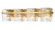Bennington Four Light Vanity in Modern Gold (224|1938-4V-MGLD)