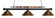 Shark Three Light Billiard in Matte Black (224|170MB-SAC)