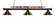 Shark Three Light Billiard in Matte Black (224|170MB-MBN)