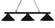 Sharp Shooter Three Light Billiard in Matte Black (224|155-3MB-MMB)