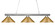 Sharp Shooter Three Light Billiard in Chrome (224|155-3CH-MSG)
