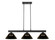 Cobalt Three Light Billiard in Matte Black (224|152MB-ARS)