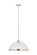 Landry One Light Pendant in Matte White + Brushed Nickel (224|1004P20-MW-BN)