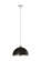 Landry One Light Pendant in Matte Black + Chrome (224|1004P14-MB-CH)