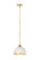 Landry One Light Pendant in Matte White + Rubbed Brass (224|1004P10-MW-RB)