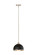 Landry One Light Pendant in Matte Black + Brushed Nickel (224|1004P10-MB-BN)