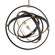 Atomic LED Pendant in Black Leather - Aged Brass (529|BPD45236-BK/AB)