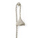 Jaden One Light Wall Pendant in Nickel / Cream (515|2170-79)