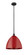 Edison One Light Mini Pendant in Matte Black (405|616-1S-BK-MBD-16-RD)