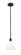 Edison One Light Mini Pendant in Matte Black (405|616-1S-BK-GBC-81)