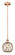 Edison One Light Mini Pendant in Antique Copper (405|616-1S-AC-G122-8RB)