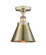 Edison One Light Semi-Flush Mount in Brushed Brass (405|616-1F-BB-M13-BB)