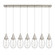 Downtown Urban Seven Light Linear Pendant in Brushed Satin Nickel (405|127-450-1P-SN-G450-6CL)