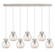 Newton Seven Light Linear Pendant in Polished Nickel (405|127-410-1PS-PN-G410-8SDY)