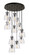 Downtown Urban 12 Light Pendant in Matte Black (405|126-410-1PS-BK-G412-8SDY)