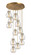 Newton 12 Light Pendant in Brushed Brass (405|126-410-1PS-BB-G410-8SDY)