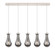 Downtown Urban Five Light Linear Pendant in Polished Nickel (405|125-451-1P-PN-G451-5SM)