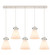Downtown Urban Five Light Linear Pendant in Polished Nickel (405|125-410-1PS-PN-G411-8WH)