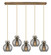 Newton Two Light Linear Pendant in Brushed Brass (405|125-410-1PS-BB-G410-8SM)