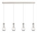 Downtown Urban Four Light Linear Pendant in Polished Nickel (405|124-451-1P-PN-G451-5CL)