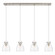 Downtown Urban Four Light Linear Pendant in Brushed Satin Nickel (405|124-410-1PS-SN-G412-8CL)