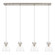 Downtown Urban Four Light Linear Pendant in Brushed Satin Nickel (405|124-410-1PS-SN-G411-8CL)