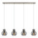 Newton Four Light Linear Pendant in Brushed Satin Nickel (405|124-410-1PS-SN-G410-8SM)