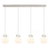 Newton Four Light Linear Pendant in Polished Nickel (405|124-410-1PS-PN-G410-8WH)